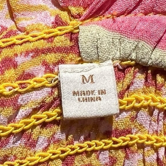 🌻Scotch & Soda Smocked Beach Tank Top Size Medium - Picture 9 of 11